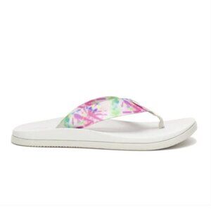 Chaco Chillos Flip (Women) - Light Tie Dye Size 7